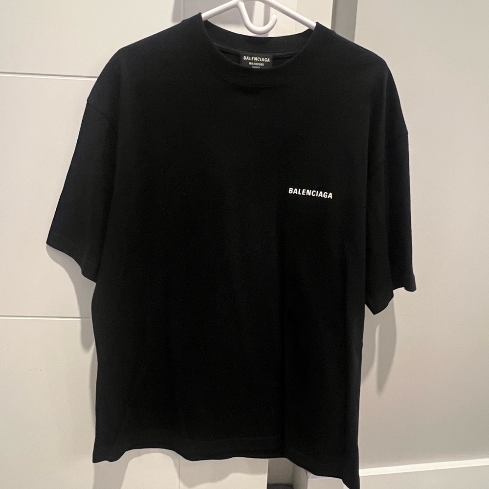 Balenciaga Black Short Sleeve Tee